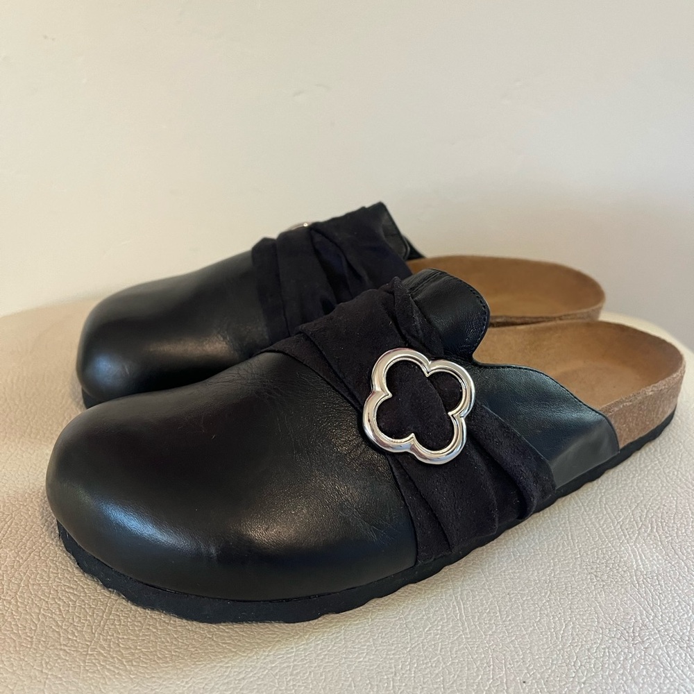 BIRKENSTOCK Tatami Black Slide Clogs Women’s Size 7